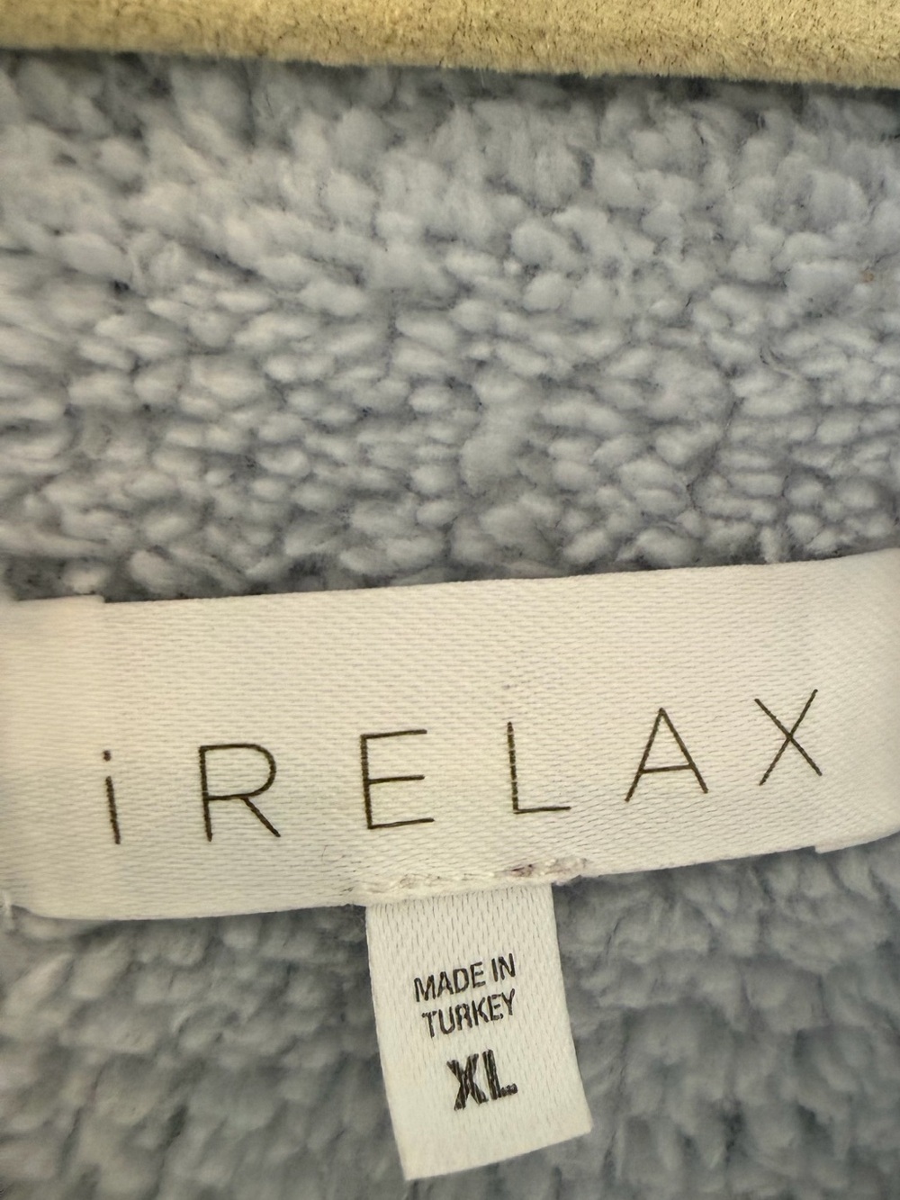 iRelax Plush Light Blue Hooded Bathrobe - Picture 2 of 5